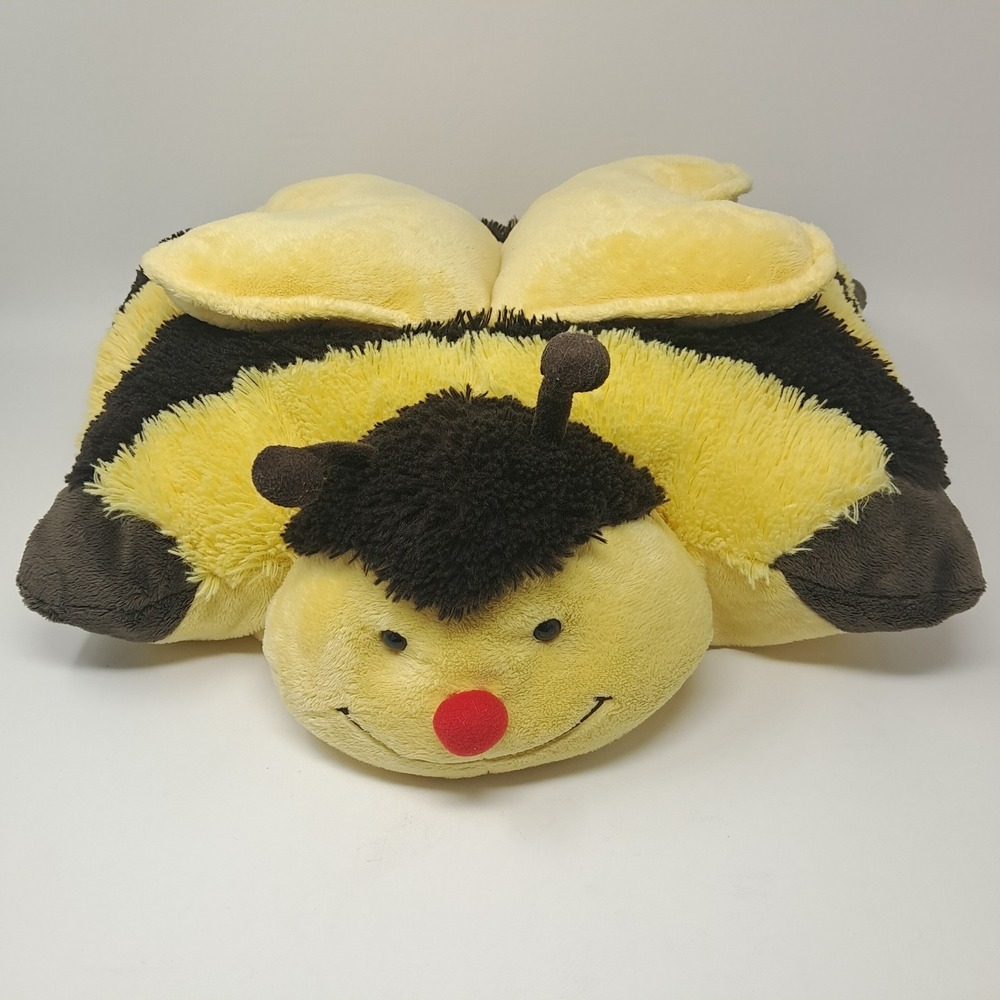 Pillow Pet Bumbly Bumble Bee 18" Plush Original Yellow Brown Retired 2010